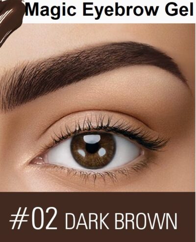 Magic Eyebrow Gel Darkest Brown 24 Long Lasting