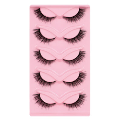 Fox Type Oblique Flying False Eyelashes Inclined model - 5 pairs - XF39-5