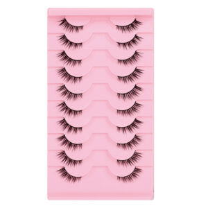 Fox Type Oblique Flying False Eyelashes Half-eye model-10 pairs-BY09