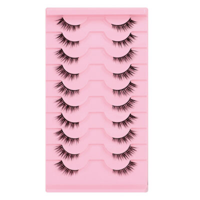 Fox Type Oblique Flying False Eyelashes Half-eye model-10 pairs-BY09