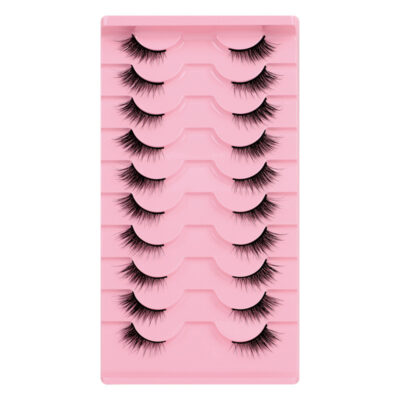 Fox Type Oblique Flying False Eyelashes Half-eye model-10 pairs-BY01