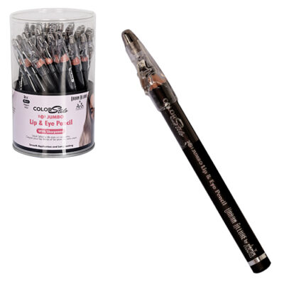 2-In-1 Eye/Lip Jumbo Liner Pencil W/Sharpener Black