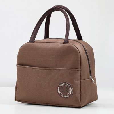 Lunchbag 600D brown bear bag