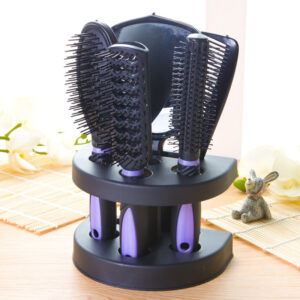 5-Piece Mirror Comb Set-Purple