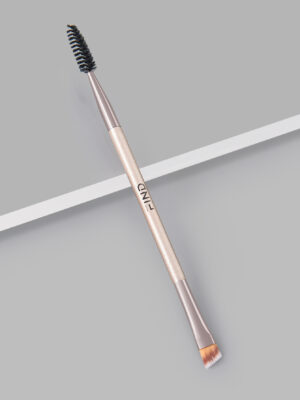 FINDCOLOR Single Champagne Color Double-Headed Eyebrow Brush + Eyelash Brush