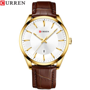 O1CN01XzDjw51Bs2tbFvj5G_!!0-0-cib Men's Curren Watch-gold shell white