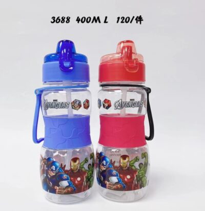 Cartoon Straw Cups-Avengers Blue 350ML