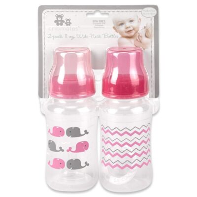 Cribmates 2 Pack 11oz Wide Neck Bottles-CM49201