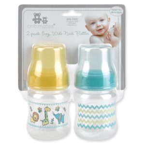 Cribmates 2-Pack 5oz Wide Neck Bottles-CM49210