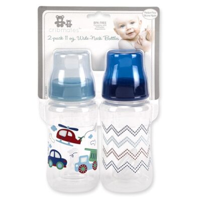 Cribmates 2 Pack 11oz Wide Neck Bottles-CM49301