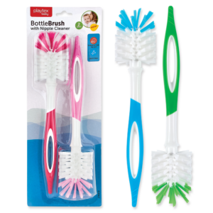 Playtex 2 Pack Bottle Brush With Nipple Cleaner-PL89117