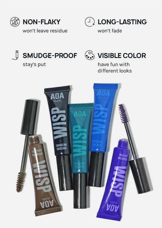 AOA Studio Wisp Color Mascara-Dark Blue