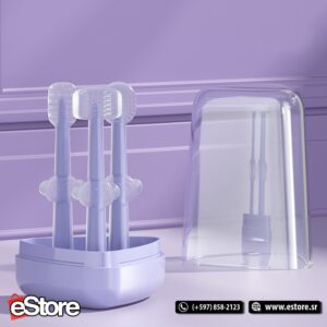 3pcs/set Newborn Baby Brushing Teeth-purple