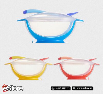 Baby Bowl Set-pink (bowl+lid+spoon)