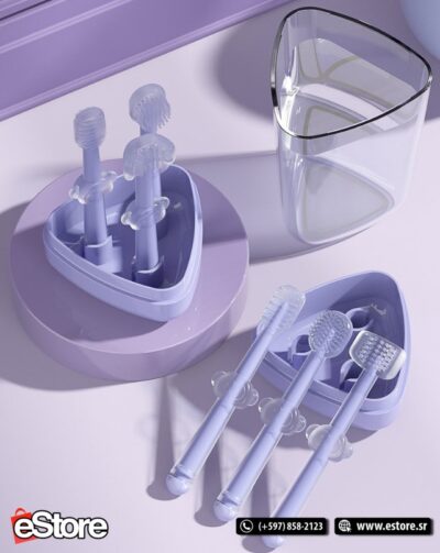 3pcs/set Newborn Baby Brushing Teeth-nano silver