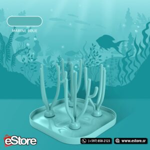 Baby Pacifier Bottle Drain Rack-blue