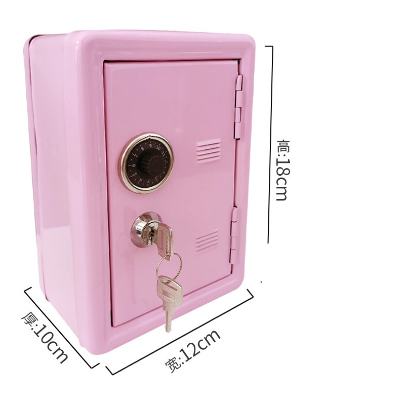 Mini Metal Safe-pink – estore