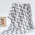 Newborn Baby Blanket-gray stripes