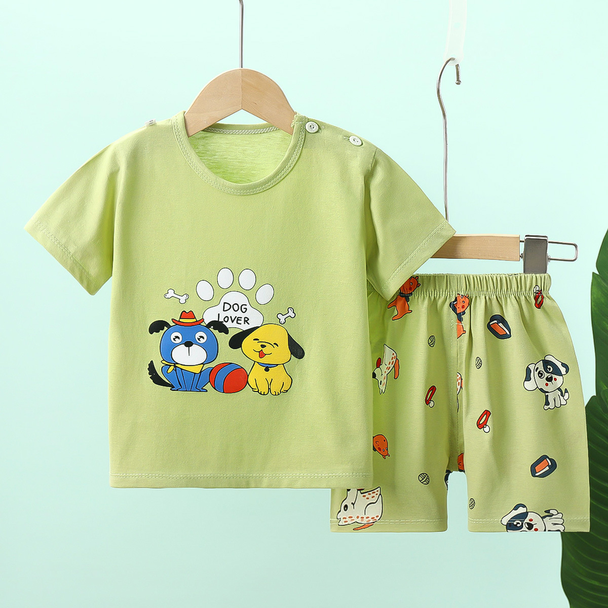 Short Sleeve Summer Clothes-blue