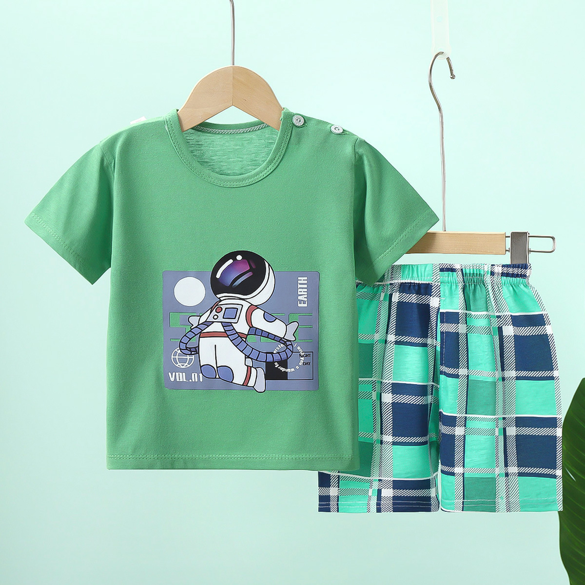 Short Sleeve Summer Clothes-Astronaut