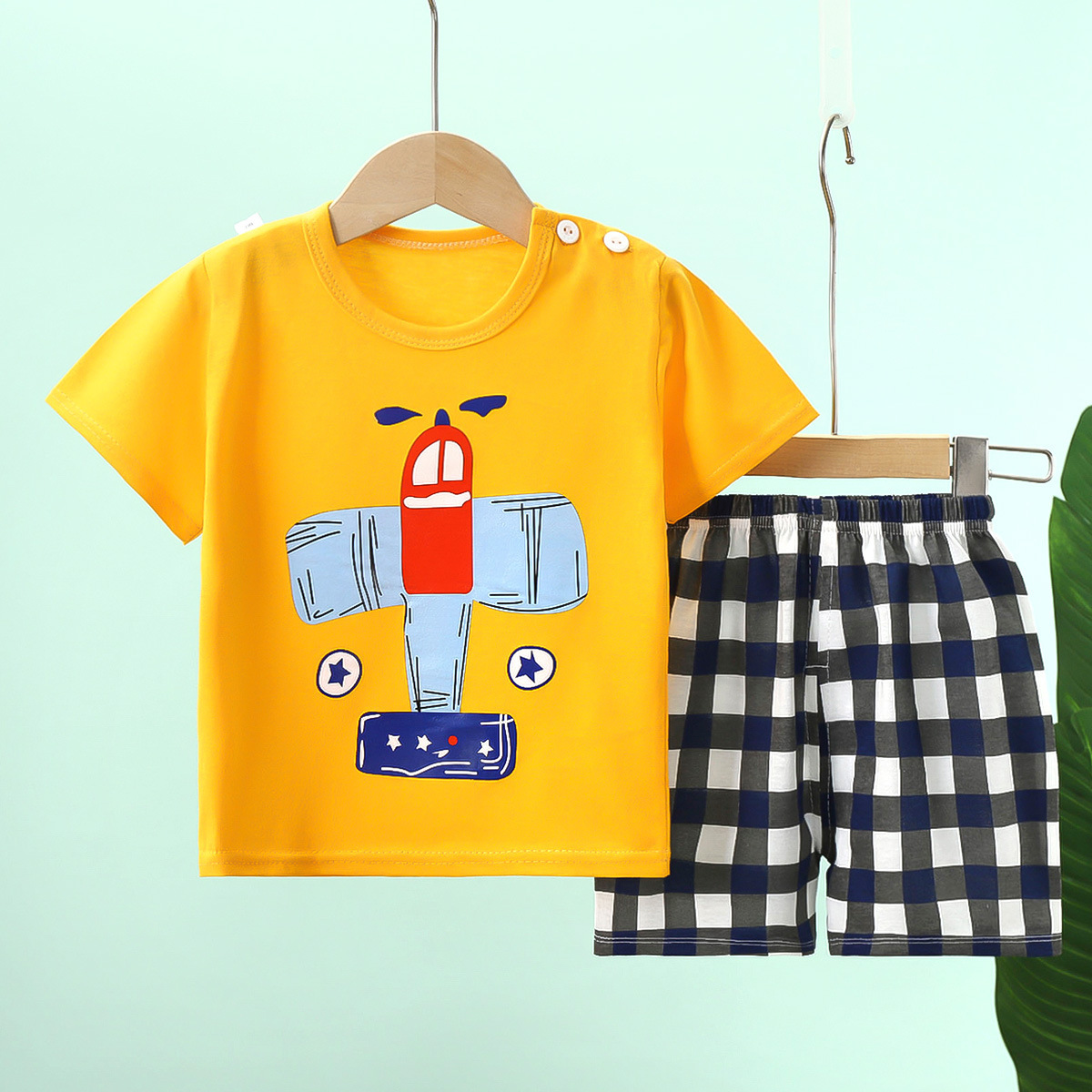 Short Sleeve Summer Clothes-airplane