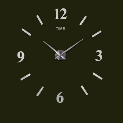 DIY Wall Clock-Silver L052