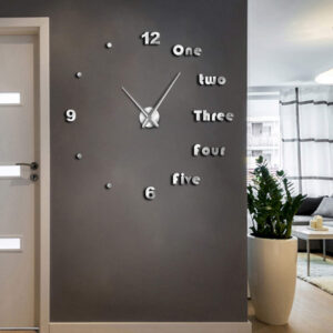 DIY Wall Clock-Silver L009