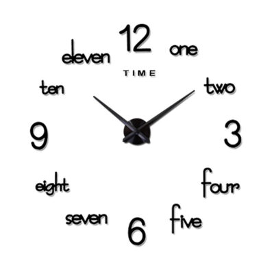 DIY Wall Clock-Black L185