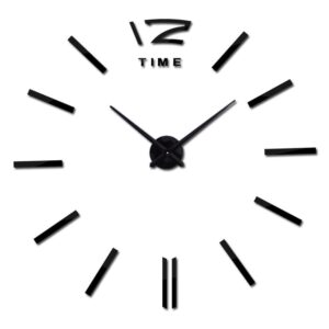 DIY Wall Clock-Large Black L005