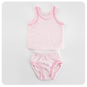 Newborn Baby Base Color Vest-Pink