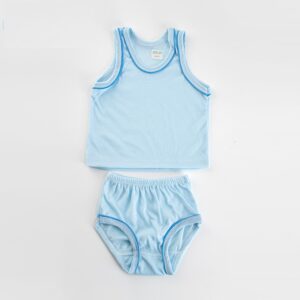 Newborn Baby Base Color Vest-Light blue
