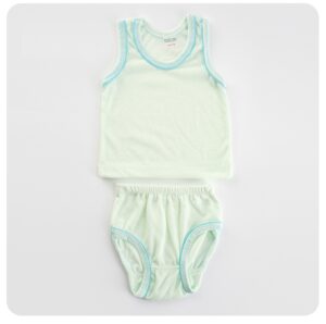 Newborn Baby Base Color Vest-Light green