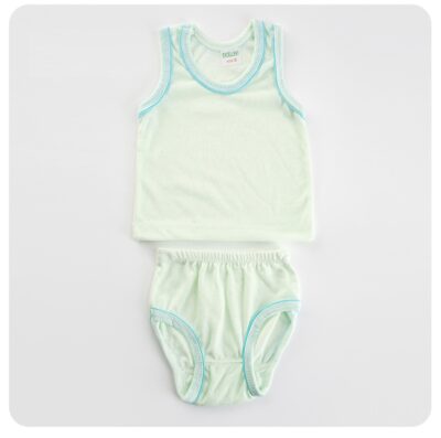 Newborn Baby Base Color Vest-Light green
