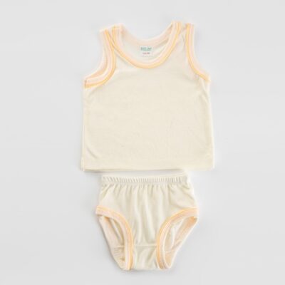 Newborn Baby Base Color Vest-Yellow