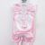 Newborn Jumpsuit Polyester Eight-piece Set-Rabbit Pink