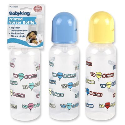 Babyking 9oz Spanish Mami Nurser Bottle BPA Free-#BK25210