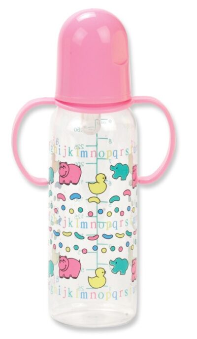 Babyking 9oz Printed Handle Nurser Bottle BPA Free-#BK31200