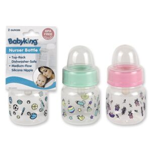 Babyking 2oz Printed Premie Bottle BPA Free-#BK42000