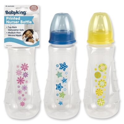 Babyking Printed Side Grip Baby Bottle-#BK55004