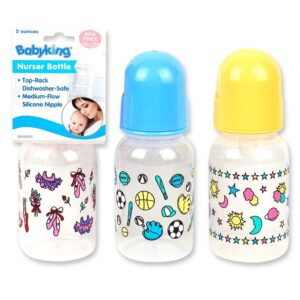 Babyking 5oz Printed Nurser Bottle BPA Free-#BK60000