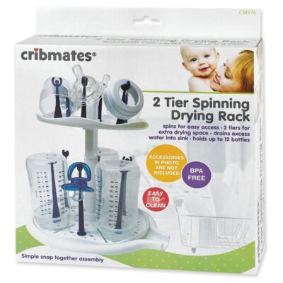cm976 Cribmates 2 Tier Spinning Drying Rack-#CM976