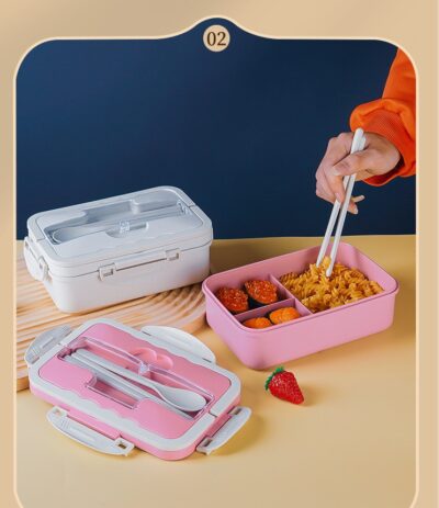 Wheat Straw Lunch Box-off-white