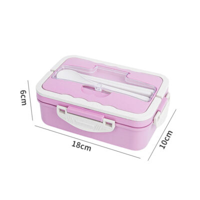 Wheat Straw Lunch Box-Pink