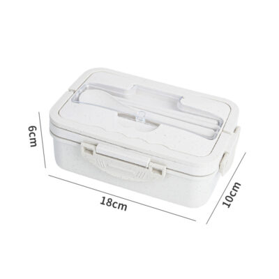 Wheat Straw Lunch Box-off-white