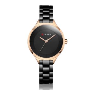 O1CN01VuqYvH1Bs2uY5gCkY_!!0-0-cib Women's Curren Watch-Rose Shell Black