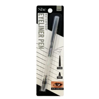 S.he Makeup Waterproof Eyeliner Pen Black