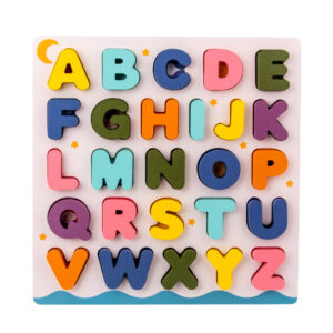 Wooden Colorful Puzzle-Letter type [blister]