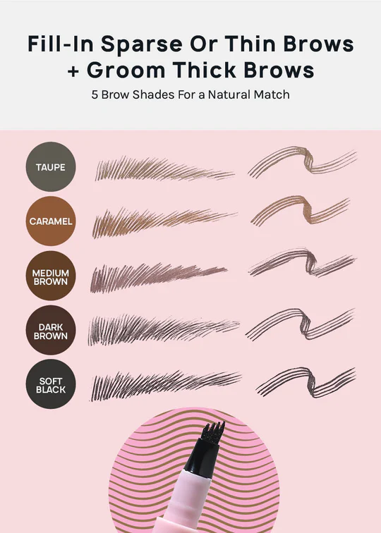 AOA Paw Paw Micro Brow Pen-Soft Black