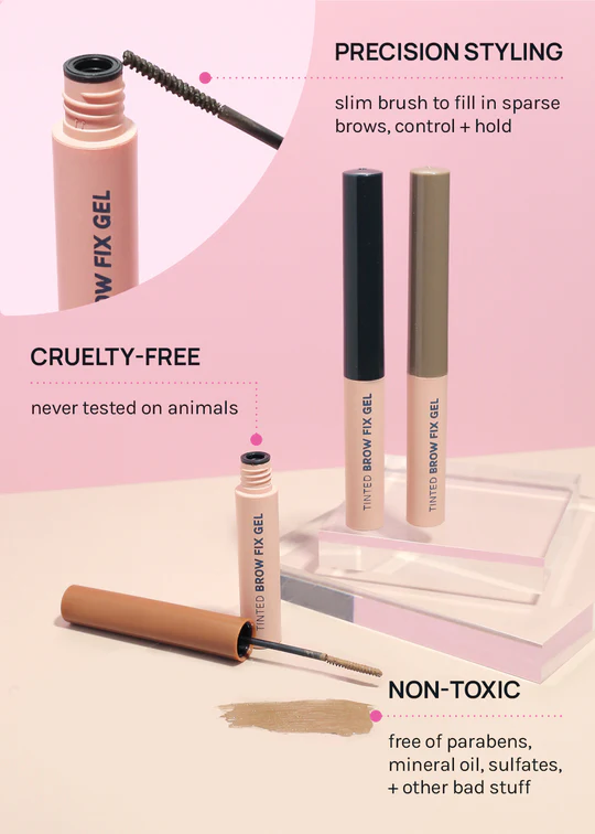 AOA Tinted Brow Fix Gel-Dark Brown