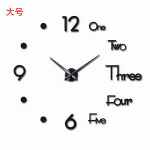 DIY Wall Clock-Large Black L100